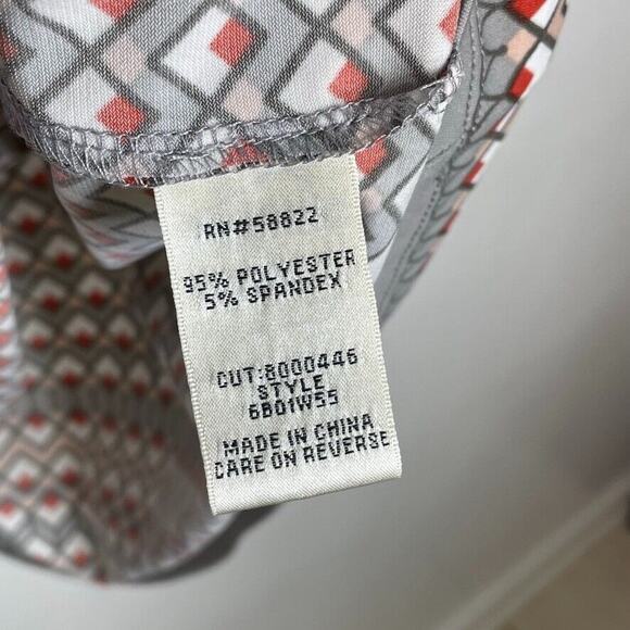 Sophie Max Gray Pink Diamond Pattern Knit Dress Size XS Women's - Picture 6 of 9